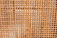 Bali & Pari Lesia Natural Rattan Side Chair with Cushion – Handwoven Wicker & Mahogany Frame, Coastal Boho Dining Seating FredCo