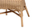 Natural rattan wicker chair leg detail, FredCo International home furniture