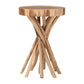 bali & pari Liberte Natural Teak Wood End Table FredCo