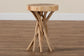 bali & pari Liberte Natural Teak Wood End Table FredCo