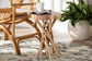 bali & pari Liberte Natural Teak Wood End Table FredCo