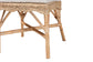 Natural rattan stool or chair base with woven seat from FredCo International furniture