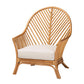 bali & pari Lisabon Bohemian Light Honey Rattan Arm Chair FredCo