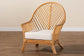 bali & pari Lisabon Bohemian Light Honey Rattan Arm Chair FredCo