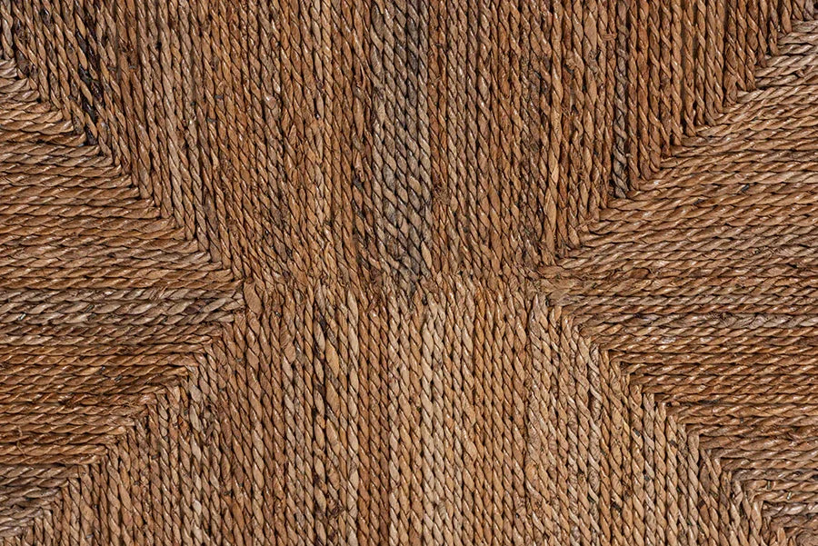 bali & pari Liza Rectangle Seagrass Coffee Table - Handwoven Natural Fiber Frame with Open Shelf, Coastal Boho Furniture for Living Room or Lounge FredCo