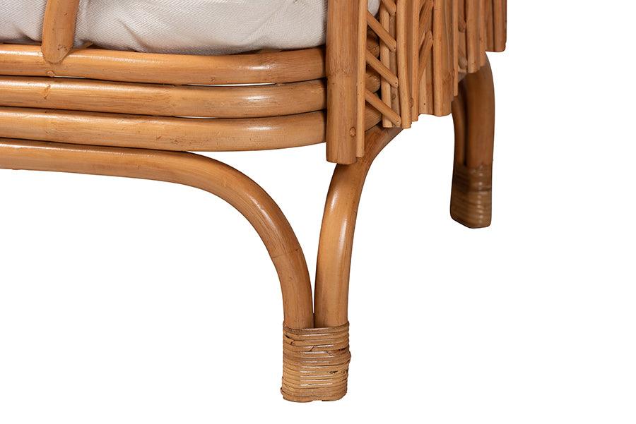 bali & pari Loften Bohemian Light Honey Rattan Daybed FredCo