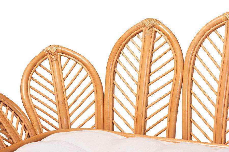 bali & pari Loften Bohemian Light Honey Rattan Daybed FredCo