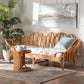 bali & pari Loften Bohemian Light Honey Rattan Daybed FredCo
