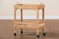 bali & pari Lombok Modern Bohemian Natural Brown Rattan Wine Cart FredCo