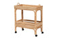 bali & pari Lombok Modern Bohemian Natural Brown Rattan Wine Cart FredCo