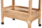 bali & pari Lombok Modern Bohemian Natural Brown Rattan Wine Cart FredCo