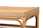 bali & pari Lombok Modern Bohemian Natural Rattan Coffee Table FredCo