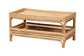 bali & pari Lombok Modern Bohemian Natural Rattan Coffee Table FredCo
