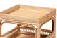 bali & pari Lombok Modern Bohemian Natural Rattan End Table FredCo