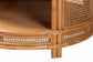 bali & pari Louis Modern Bohemian Natural Brown Rattan Coffee Table FredCo