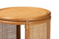 bali & pari Louis Modern Bohemian Natural Brown Rattan End Table FredCo