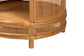 bali & pari Louis Modern Bohemian Natural Brown Rattan End Table FredCo