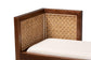 bali & pari Lovina Bohemian Light Honey Rattan and Acacia Wood Accent Bench FredCo