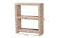 bali & pari Lucy Bohemian Woven Grasscloth Bookshelf FredCo