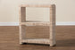bali & pari Lucy Bohemian Woven Grasscloth Bookshelf FredCo