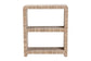 bali & pari Lucy Bohemian Woven Grasscloth Bookshelf FredCo