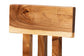 bali & pari Luli Suar Wood Bar Stool - Handcrafted Solid Wood Stool with Backrest, Rustic Modern Seating for Kitchen or Bar Area FredCo