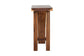 bali & pari Luli Suar Wood Bar Table - Handcrafted Solid Wood Console with Angled Base, Modern Rustic Table for Bar, Kitchen, or Lounge FredCo
