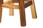 bali & pari Luli Suar Wood Counter Stool - Handcrafted Solid Wood Stool with Backrest, Rustic Modern Seating for Kitchen Island or Dining Area FredCo