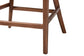 bali & pari Lumajang Bohemian Light Honey Rattan and Wood 2-Piece Counter Stool Set FredCo