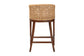 bali & pari Lumajang Bohemian Light Honey Rattan and Wood Bar Stool FredCo
