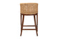 bali & pari Lumajang Bohemian Light Honey Rattan and Wood Bar Stool FredCo