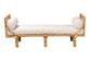 bali & pari Macias Modern Bohemian Natural Brown Rattan Daybed FredCo