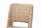bali & pari Magy Modern Bohemian Grey Kubu Rattan and Mahogany Wood Bar Stool FredCo