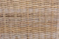bali & pari Magy Modern Bohemian Grey Kubu Rattan and Mahogany Wood Bar Stool FredCo
