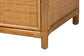 bali & pari Mairen Arched Natural Rattan Storage Cabinet - Handwoven Pole Rattan Hutch with Two Drawers and Doors, Boho Coastal Display Cabinet for Dining Room or Living Space FredCo