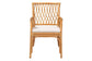 bali & pari Maisa Bohemian Light Honey Rattan Arm Chair FredCo