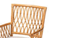bali & pari Maisa Bohemian Light Honey Rattan Arm Chair FredCo