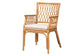 bali & pari Maisa Bohemian Light Honey Rattan Arm Chair FredCo