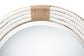 bali & pari Makya Round Woven Rope Mirror - Coastal Mirror with White Fabric and Woven Jute Accents for Farmhouse, Boho Wall Decor, Beach House FredCo