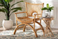 bali & pari Mamba Bohemian Natural Rattan Arm Chair FredCo