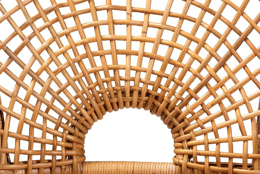 bali & pari Mamba Bohemian Natural Rattan Arm Chair FredCo