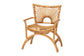 bali & pari Mamba Bohemian Natural Rattan Arm Chair FredCo