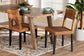 bali & pari Manrico Modern Bohemian Dark Brown Finished Wood and Natural Rattan 2-Piece Dining Chair Set FredCo