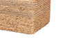bali & pari Marella Modern Bohemian Natural Brown Seagrass Accent Footstool FredCo