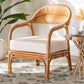 bali & pari Marisa Bohemian Light Honey Rattan Arm Chair FredCo