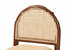 bali & pari Maryland Modern Bohemian Natural Rattan and Acacia Wood Counter Stool FredCo