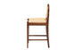 bali & pari Maryland Modern Bohemian Natural Rattan and Acacia Wood Counter Stool FredCo