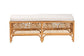 bali & pari Materra Modern bohemian Natural Brown Rattan Bench FredCo