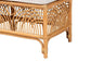 bali & pari Materra Modern bohemian Natural Brown Rattan Bench FredCo
