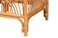 bali & pari Materra Modern bohemian Natural Brown Rattan Footstool FredCo